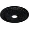 Ekena Millwork Raymond Ceiling Medallion (Fits Canopies up to 5 1/8"), 18 1/8"OD 3 5/8"ID x 1 1/8"P, Jet Black CM18RABLF - alternate 2